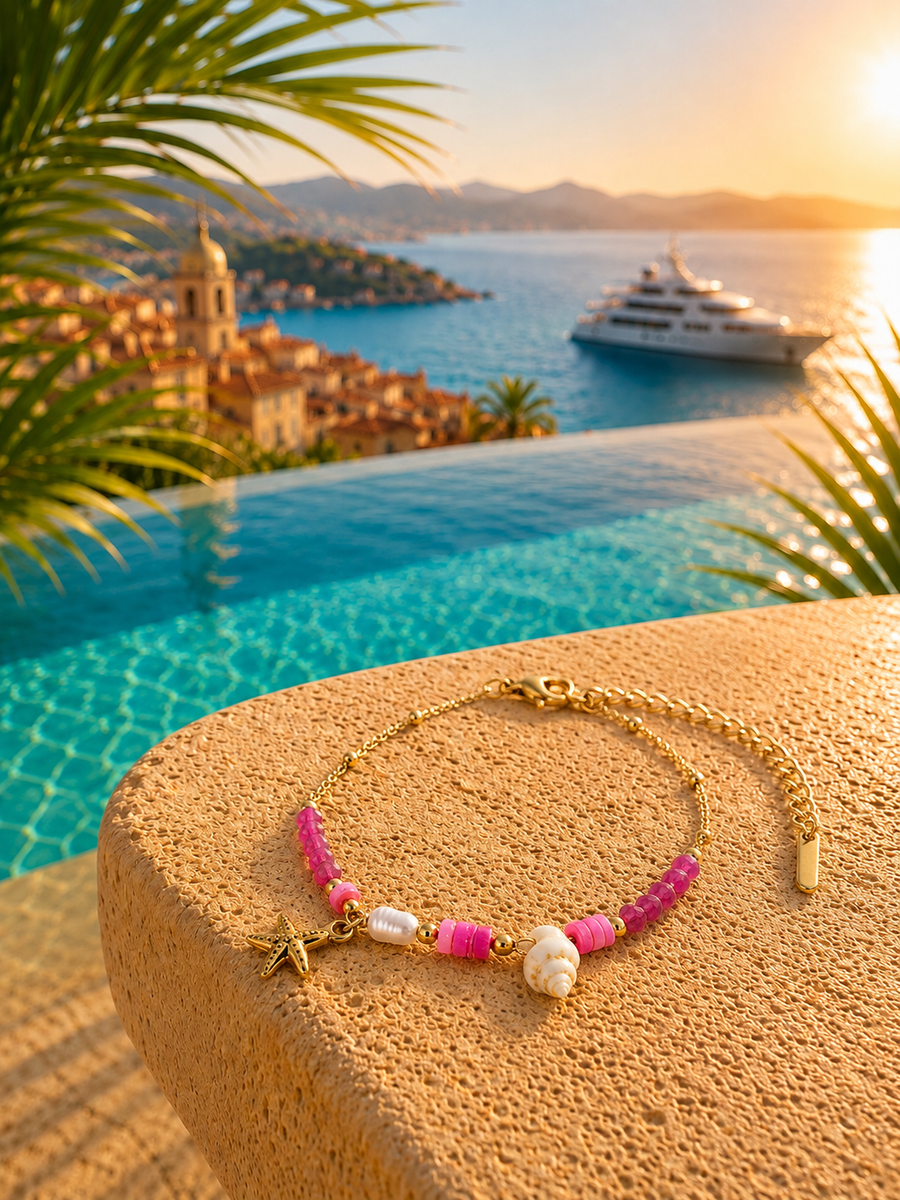 💎 Bracelet Rose des Océans