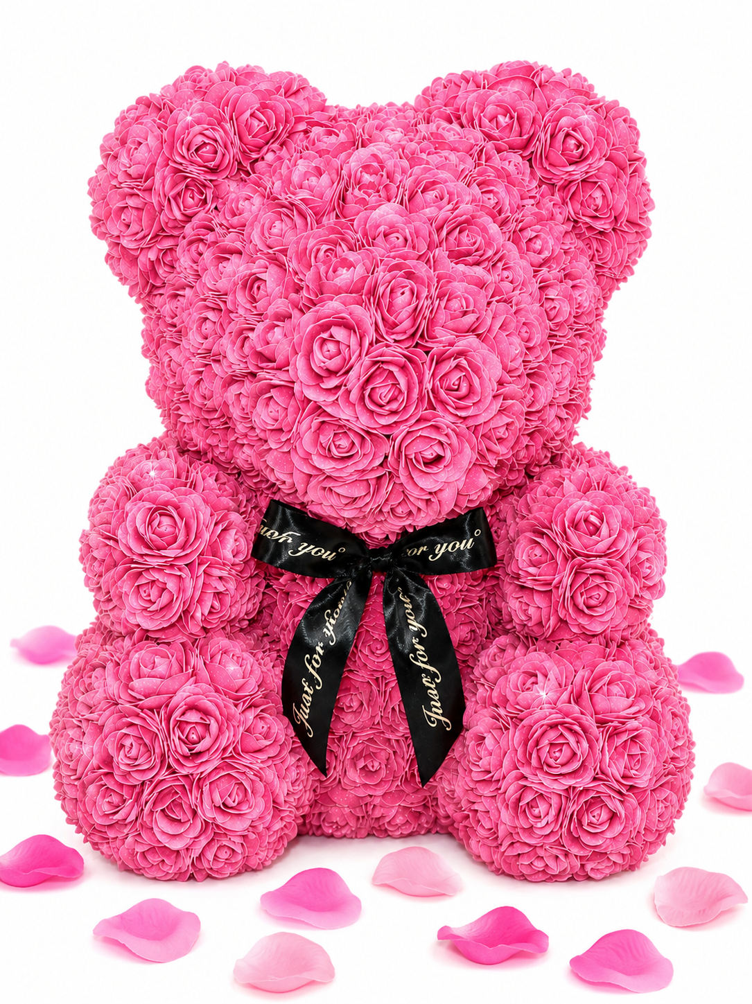 🎁 Ourson Rose Bonbon - Grand Modèle