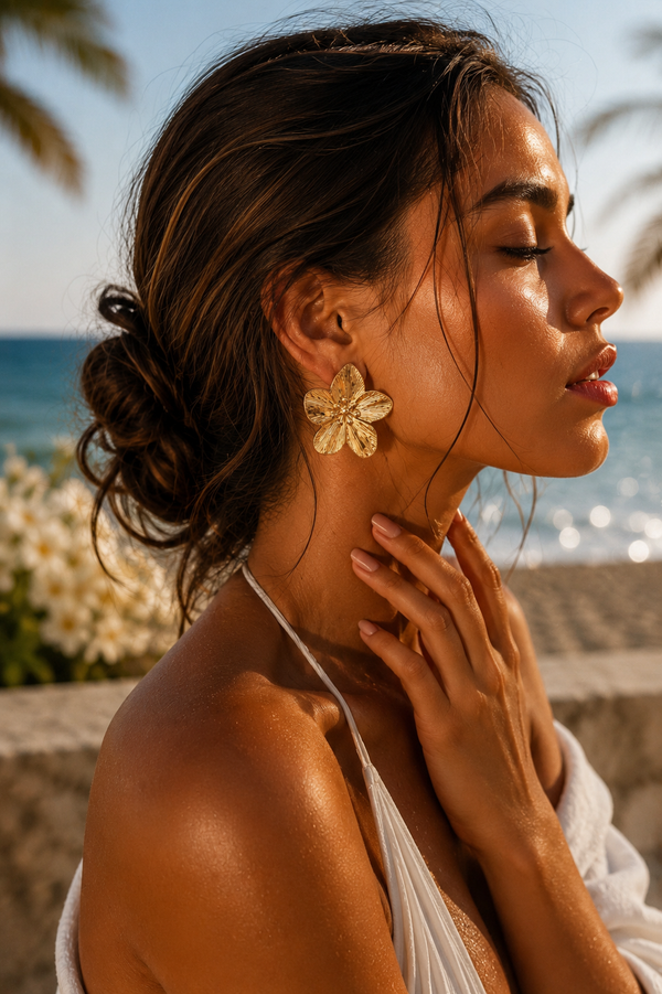 💎 Boucles d’Oreilles Fleur de Capri