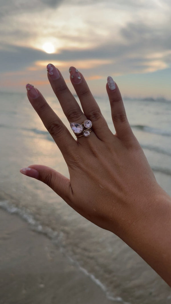 💎 Bague Perle Rose de Saint-Tropez