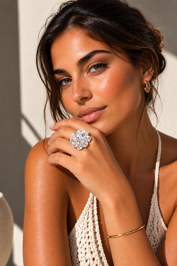 💎 Bague Fleur d’Aloha