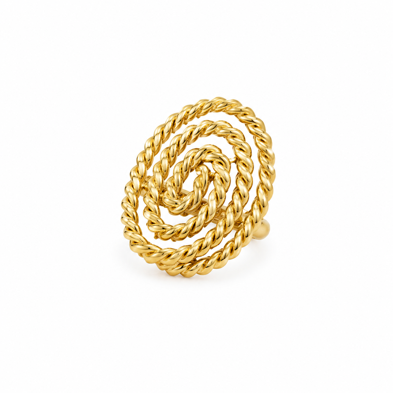 💎 Bague Sable Doré