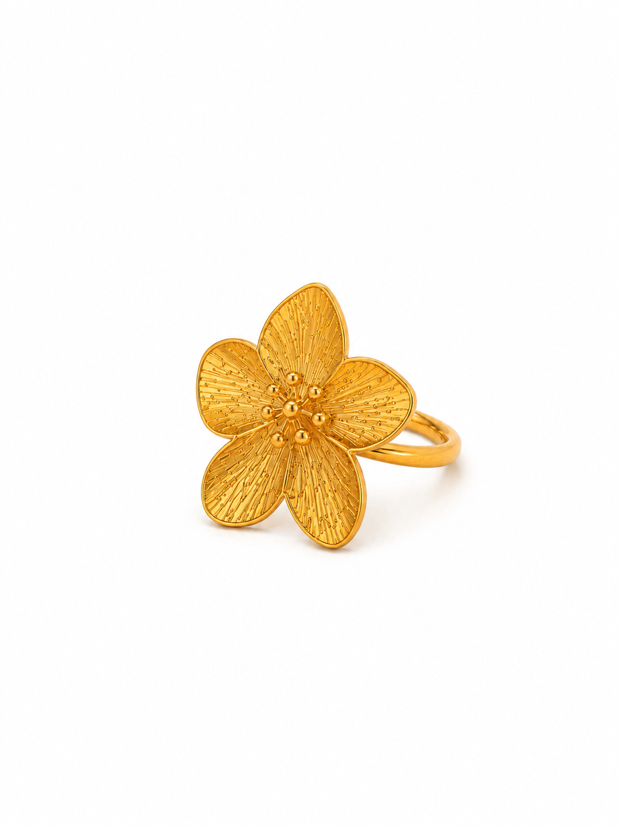 💎 Bague Fleur du Soleil Méditerranéen