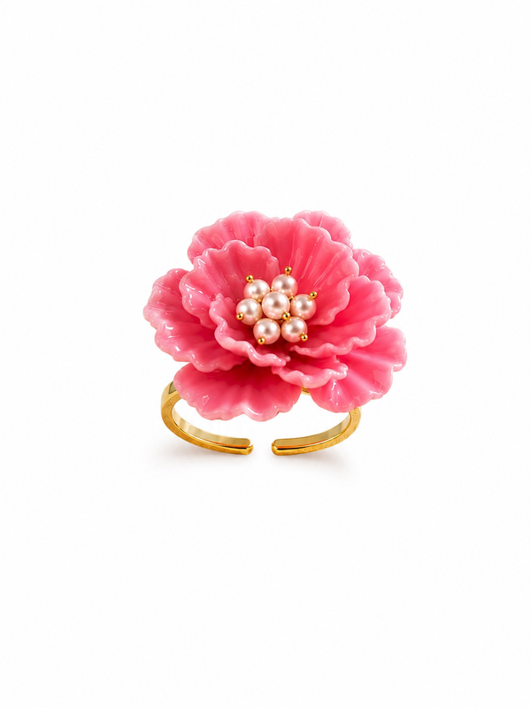 💎 Bague Rose des Tropiques