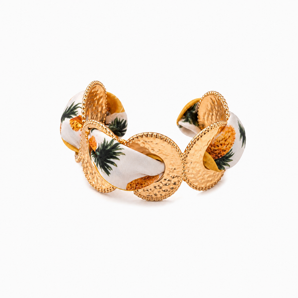 💎 Jonc Tropique Ananas Doré
