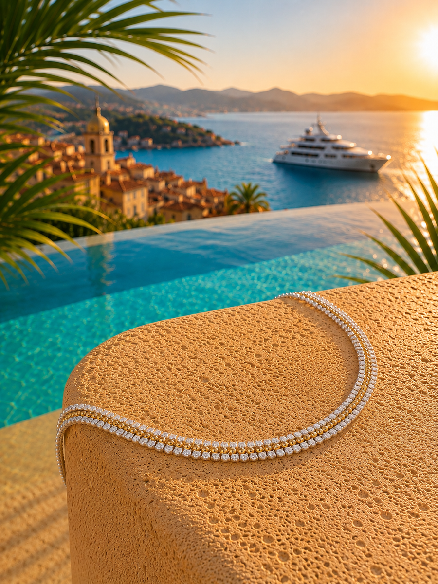 💎 Collier Strass de Monaco