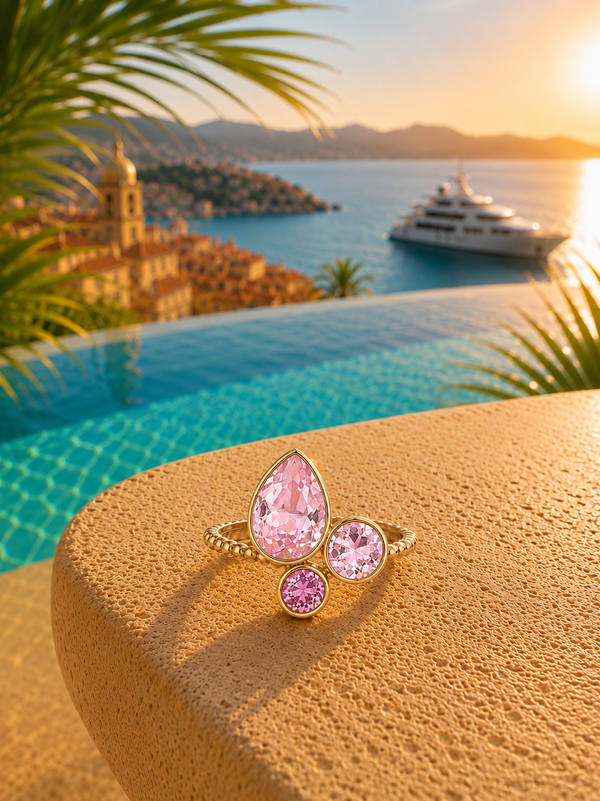 💎 Bague Perle Rose de Saint-Tropez